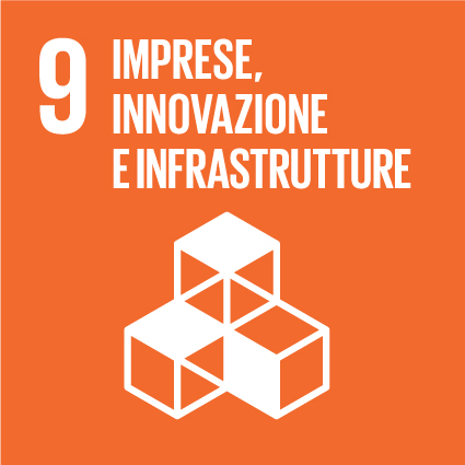 icona dell'obiettivo n.9 dell'agenda ONU 2030 per lo sviluppo sostenibile